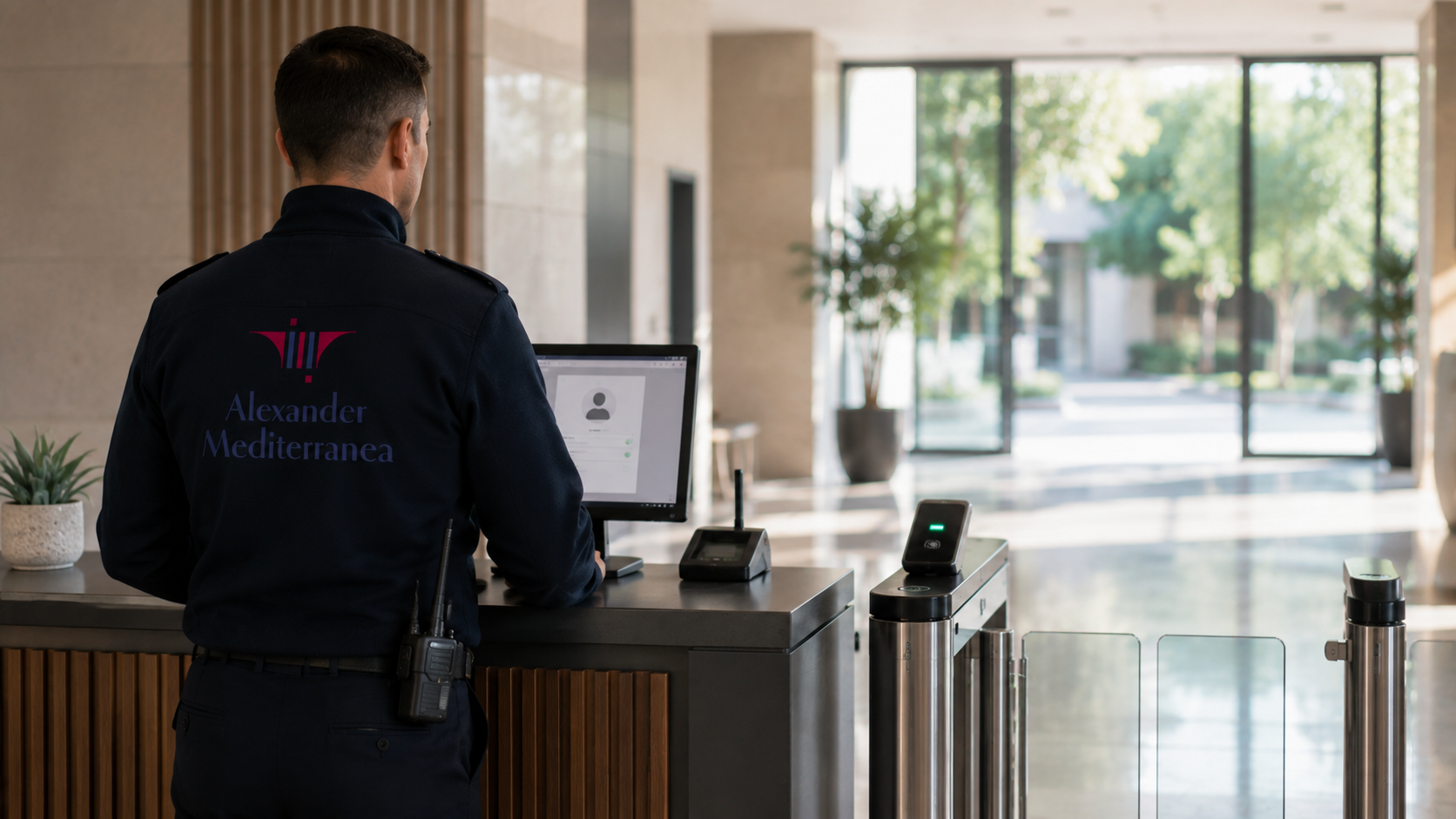 Conserjería y control de accesos en recepción